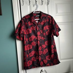 Men’s Patterned Button Up Shirt